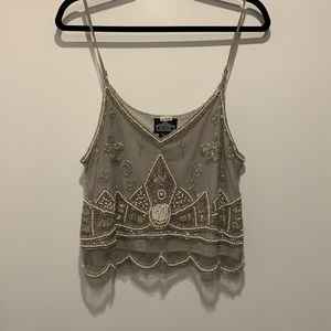 Beaded Crop Top
